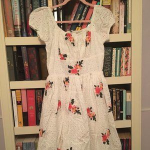 Hearts and found floral eyelet Loretta dress